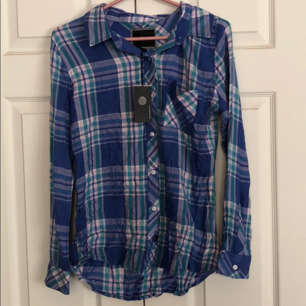 NWT Rails plaid long sleeve size small
